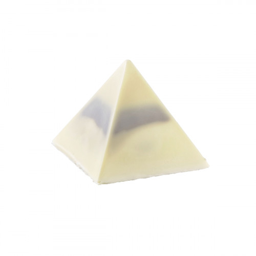 Piramide de chocolante blanco