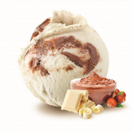 Helado Chocolate blanco natelloso avellanas (500ml)