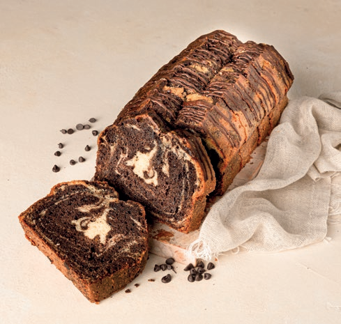 Loaf cake Marbre chocolat