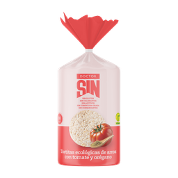 [Snack] Tortitas ecólogicas de arroz con tomate y orégano sin gluten
